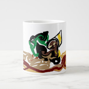 Woestijnvos kunst grote koffiekop