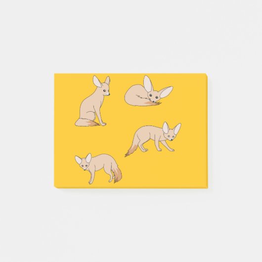 Woestijnvossen Post-it® Notes (Voorkant)