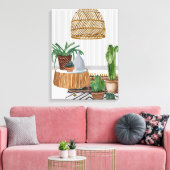 Woestijnvuren I Canvas Afdruk (Insitu (Woonkamer))