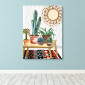 Woestijnvuren IV Canvas Afdruk (Insitu (Houten vloer))