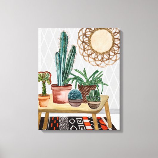 Woestijnvuren IV Canvas Afdruk (Voorkant)