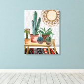 Woestijnvuren IV Canvas Afdruk (Insitu (Houten vloer))