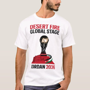 Woestijnvuur Wereldwijd Podium T-shirt