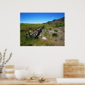 woestijnwaterloop poster (Keuken)