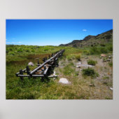 woestijnwaterloop poster (Voorkant)