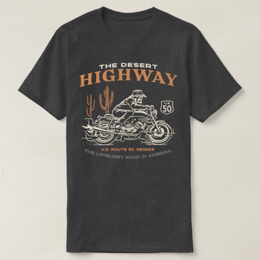 WOESTIJNWEG T-SHIRT (Design voorkant)