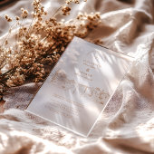 Woestijnweg Westerne bruiloft Acryl Uitnodigingen