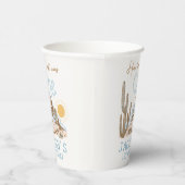 woestijnwild west Western 1e verjaardag Papieren Bekers (Rechts)