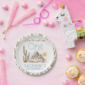  woestijnwild west Western 1e verjaardag Papieren Bordje (Feest)