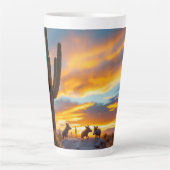 Woestijnwilde varkens Javalina Arizona Latte Mok (Voorkant)