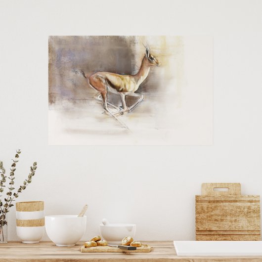 woestijnwind poster (Keuken)