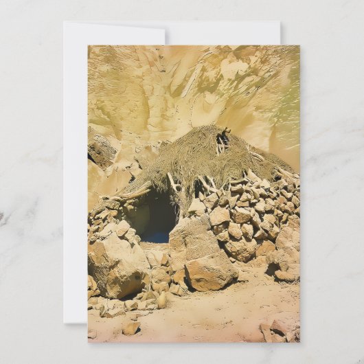 Woestijnwoning Feestdagenkaart (Voorkant)