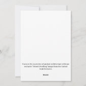 Woestijnwoning Feestdagenkaart (Achterkant)