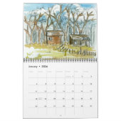 Woestijnzakjes Reis verkennen Nevada Waterverf Kalender (Jan 2026)