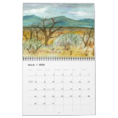 Woestijnzakjes Reis verkennen Nevada Waterverf Kalender (Mar 2026)