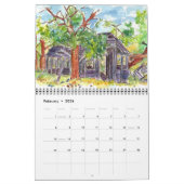 Woestijnzakjes Reis verkennen Nevada Waterverf Kalender (Feb 2026)