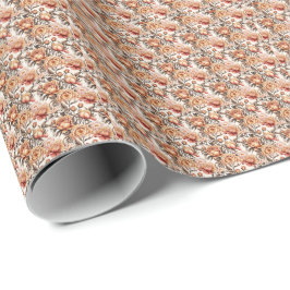 Woestijnzand Bloemmotief Cadeaupapier
