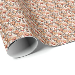 Woestijnzand Bloemmotief Cadeaupapier