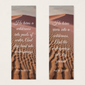 Woestijnzand Duin Desolation Elegante Bijbel Verse Mini Visitekaartjes (Voorkant /achterkant)