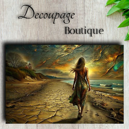 Woestijnzand & Zee Mystieke Reis Decoupage Tissuepapier