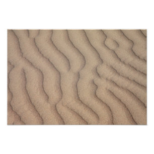 Woestijnzandrimpels Foto Afdruk