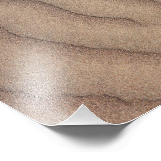 Woestijnzandrimpels Foto Afdruk (Hoek)