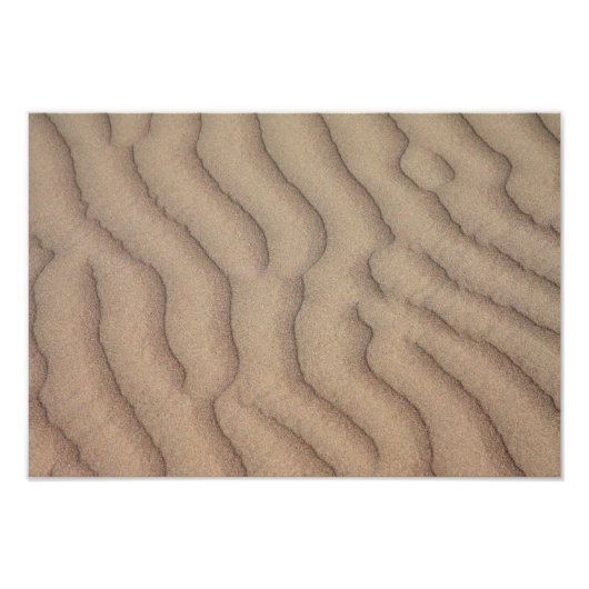Woestijnzandrimpels Foto Afdruk (Voorkant)