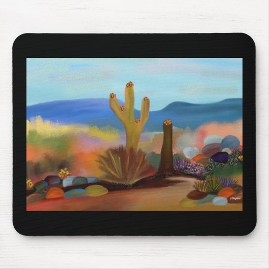 Woestijnzomerhitte Mousepad Muismat (Voorkant)