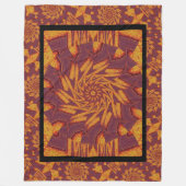 Woestijnzonnebloem 15 fleece deken (Voorkant)