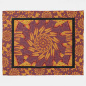 Woestijnzonnebloem 15 fleece deken (Voorkant (Horizontaal))