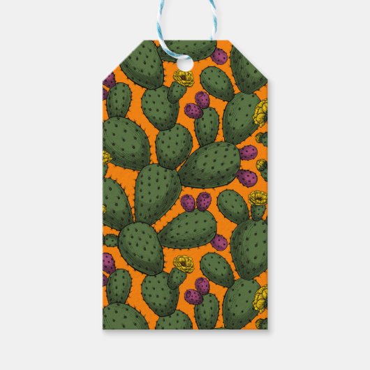 woestijnzonsondergang cadeaulabel (Voorkant)