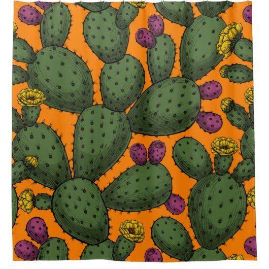 woestijnzonsondergang douchegordijn (Voorkant)