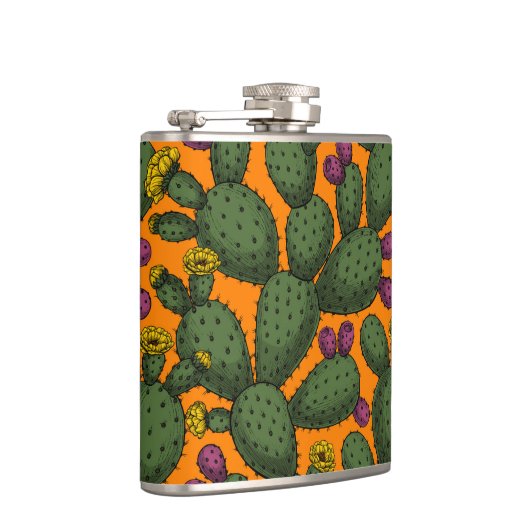 woestijnzonsondergang heupfles (Rechts)