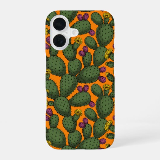 woestijnzonsondergang iPhone 16 hoesje (Achterkant)