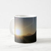 woestijnzonsondergang. koffiemok (Voorkant links)