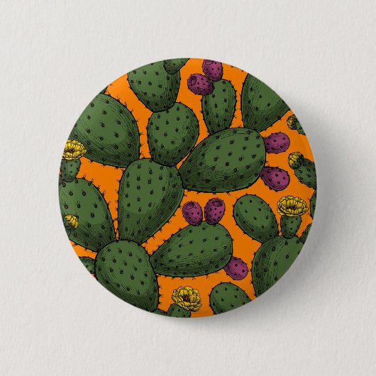 woestijnzonsondergang ronde button 5,7 cm (Voorkant)