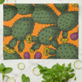 woestijnzonsondergang theedoek (Gevouwen)