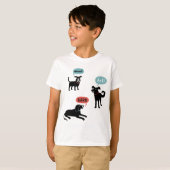 Wof Bark Arf Woooo T-shirt (Voorkant volledig)