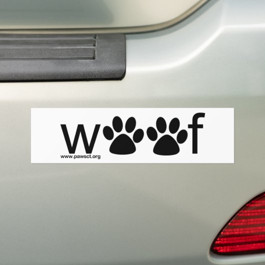 Wof Bumpersticker (Op auto)