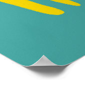 Wof. Colorful Funny Dogs Illustration Poster (Hoek)