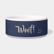 Wof Cute Tan Text Navy Blue Specialized Pet