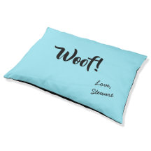 Wof Cute Text Blauwgroen & Black Persoonlijk