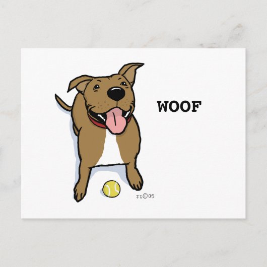 Wof Dog Briefkaart (Voorkant)