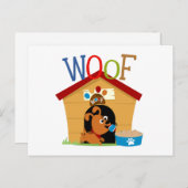Wof Dog Briefkaart (Voorkant / Achterkant)