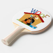 Wof Dog Tafeltennisbatje (Voorkant Gekanteld)
