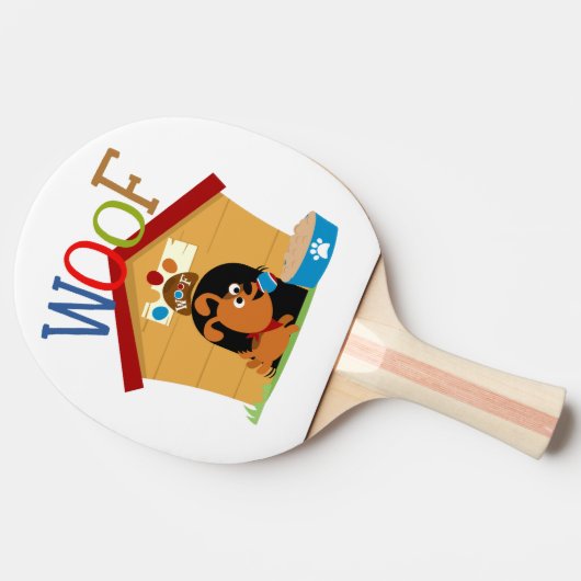 Wof Dog Tafeltennisbatje (Zijkant)