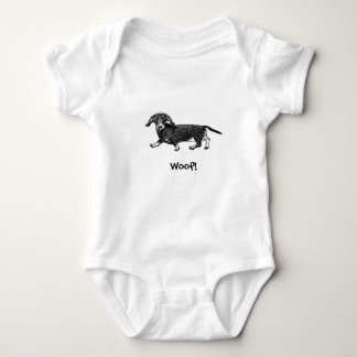 Wof. Doggy Baby Bodysuit - Dachshund