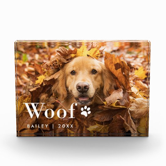 Wof | Foto van uw hond en een pooafdrukken (Voorkant)