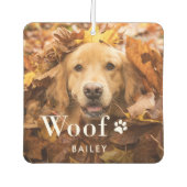 Wof | Foto van uw hond en een pooafdrukken Luchtverfrisser (Voorkant)