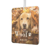 Wof | Foto van uw hond en een pooafdrukken Luchtverfrisser (Links)